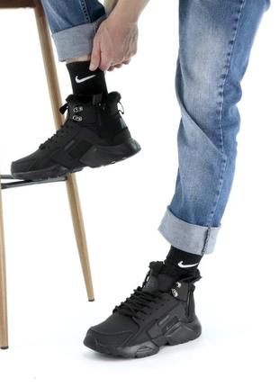 Кроссовки на меху зимние nike❄ теплые мужские ботинки3 фото