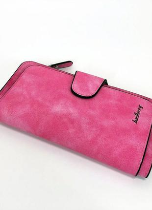 Женский кошелек портмоне клатч baellerry forever n2345, компактный кошелек девочке. цвет: малиновый3 фото
