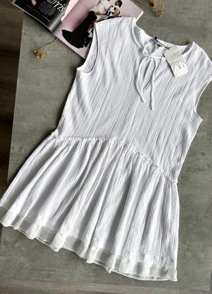 Белое романтичное платье от zara, легкое платье, нежное платье2 фото