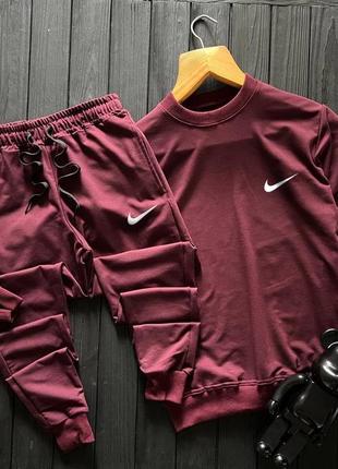 Чоловічий спортивний костюм nike світшот + штани6 фото