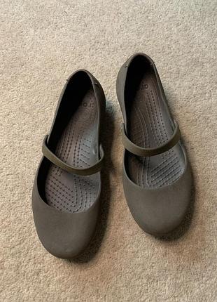 Идеальные балетки кроксы шоколадного цвета 🤎