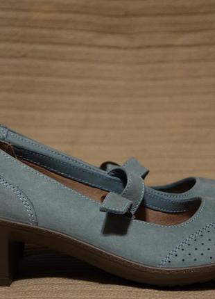 Шикарные кожаные туфли мятного цвета hotter comfort concept англия 42 р