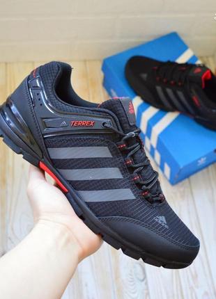 Adidas terrex кроссовки мужские топ качество адидас терекс осенние черные с красным