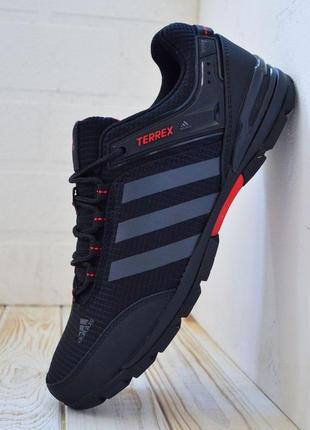 Adidas terrex кроссовки мужские топ качество адидас терекс осенние черные с красным7 фото