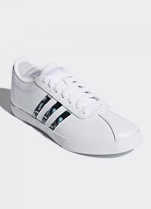 Стильные кожаные, белые кроссовки adidas courtset w db1373, оригинал2 фото