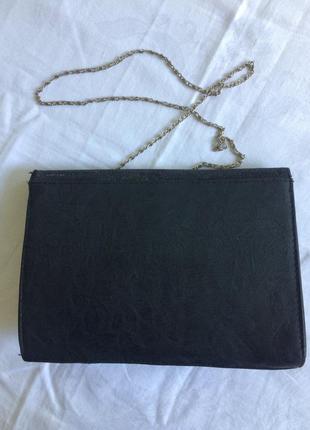 Черная сумка клатч с стразами miss selfridge.