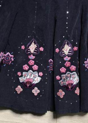 Юбка с аппликацией цветочки jasper conran jeans6 фото