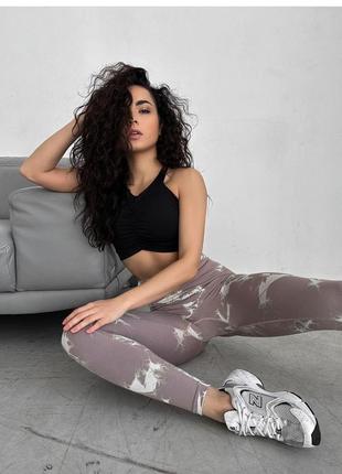 Лосіни під мрамор з пушап ефектом