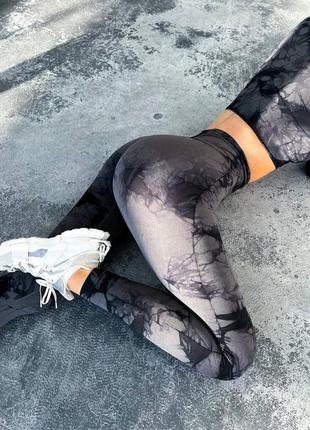 Лосіни під мрамор з пушап ефектом