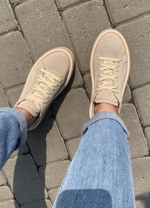 Кеды замшевые