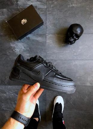 Кроссовки женские, мужские nike air force 1 low jester, черные (найк аир форс, найки)