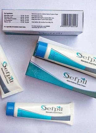 Сефпіл sefpil пілінг-крем з мигдальною кислотою. вітаміном в-е