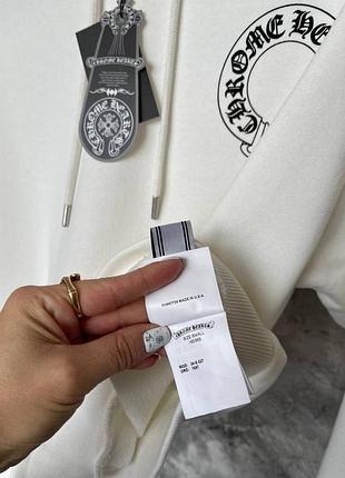Chrome hearts худи белый женский 6