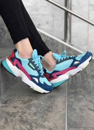 Спортивні жіночі кросівки adidas falcon в бірюзовому кольорі /весна/літо/осінь😍2 фото