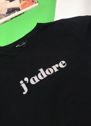 🔻🔻🔻распродажа! скидки! базовая чёрная футболка new look j’adore. 14/425 фото