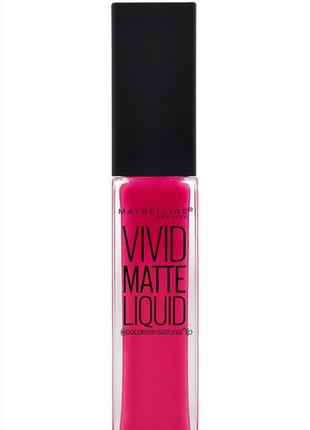 Блеск для губ maybelline color sensational vivid matte 8 мл 301 фото