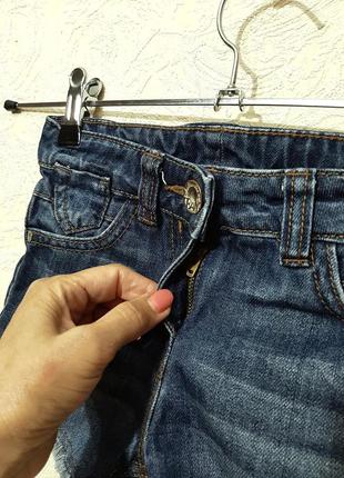 Next брендовые шорты летние джинсовые синие короткие деним на девочку 5лет рост 110см котон4 фото