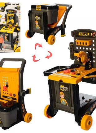 Набір дитячих інструментів з візком