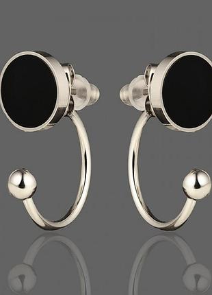 Серьги из медицинского золота stainless steel, xuping позолоченные