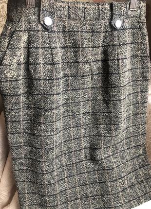 Стильная тёплая  брендовая юбка gianni valetino10 фото
