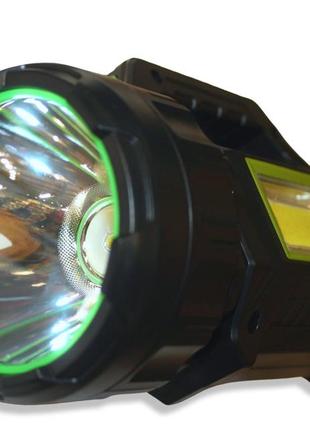 Фонарь hel-t95 ручной переносной на солнечной батарее 7 режимов освещения...