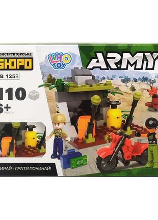 Конструктор kb 125a транспорт, фигурка, 102-118 деталей (мотоцикл)