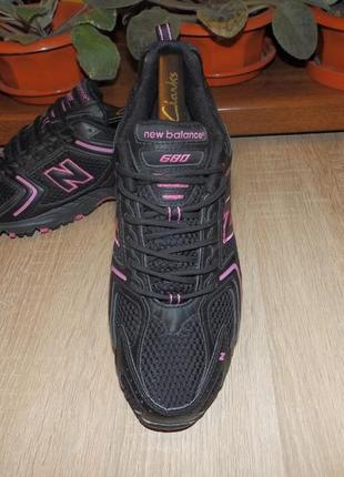 Кроссовки беговые new balance 680 black pink made in england