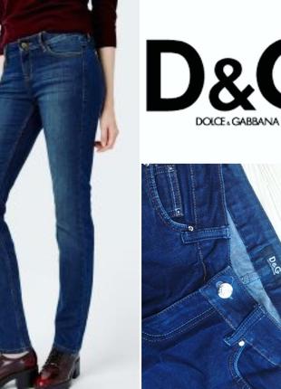 Прямі джинси з логотипом d&g