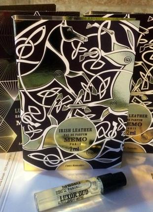 Memo irish leather💥оригинал отливант 2 мл распив затест
