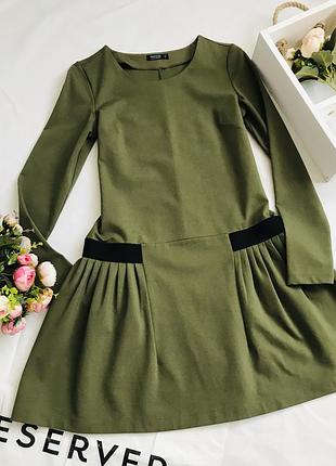Много вещей по хорошим ценам👆👆👆платье оливкового цвета, красивое платье из плотной ткани