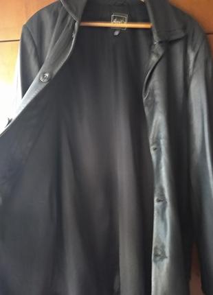 Качественный кожаный пиджак мужской.4 фото