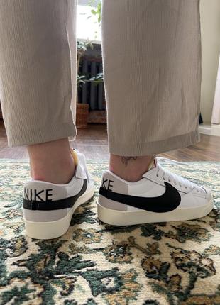 Мужские кроссовки nike blazer low '77 jumbo white black 41-438 фото