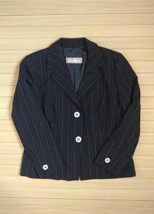 Шерстяной пиджак жакет блейзер из шерсти в полоску max mara 🍁 наш 44-46рр