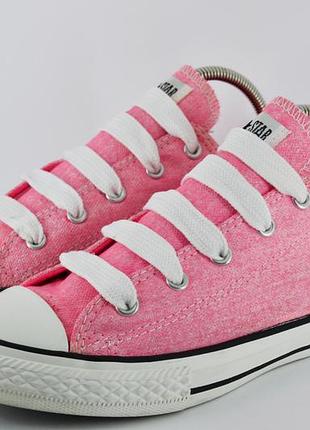 Кеды сonverse all star chuks taylor neon pink. стелька 23 см