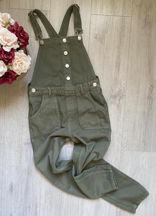 11 років джинсовий комбінезон хакі mango