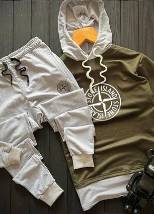 Мужской спортивный костюм stone island