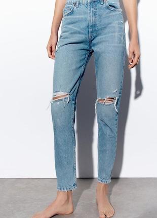 Джинси zara high rise ankle length