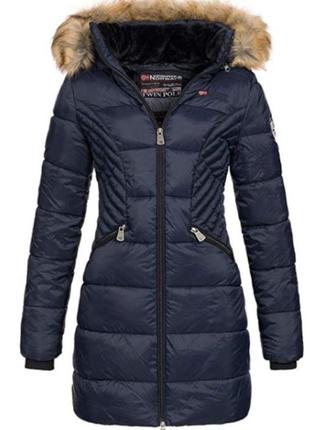 Зимняя парка пуховик abby от geographical norway 14 лет