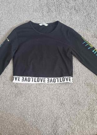 Стильная трикотажная кофтока лонгслив shein 128-134 см