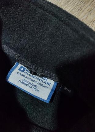 Мужская чёрная флисовая кофта на молнии / mountain warehouse / толстовка / флиска / мужская одежда / тёплый свитер / джемпер2 фото