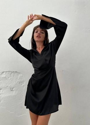 🐚 #aphrodite шелковая мини-платье с длинными рукавами #aphroditeclassic8 фото