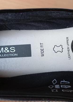 Туфли натуральная кожа m&s 42 р. стелька 27 см, ширина 8,5 см7 фото