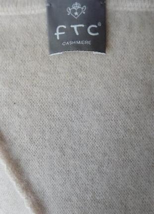 Кашемировый свитер, джемпер оригинального ассиметричного кроя, ftc5 фото