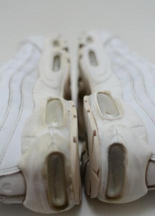 Белые кожаные кроссовки nike air max 95, оригинал в коробке, размер us 8 eur 39 cm 259 фото