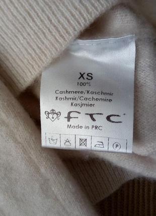 Кашемировый свитер, джемпер оригинального ассиметричного кроя, ftc7 фото
