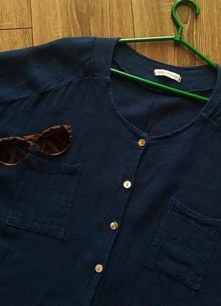 Италия лен и хлопок блузка/блузон/ рубашка свободного кроя (оверсайз)/стильный дизайн7 фото