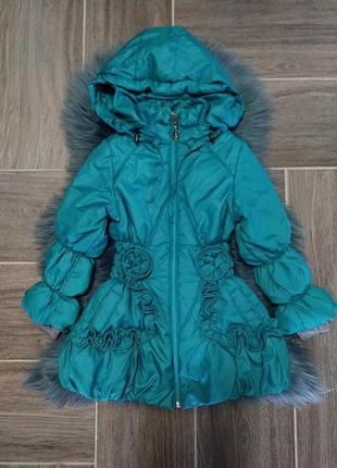 Демисезонная куртка, плат для худи девочки 4-5 лет