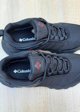 Columbia outdoor omni-tech чорні з червоним кросівки чоловічі колумбія термо євро зима осінні зимові коламбія відмінна якість ботінки3 фото