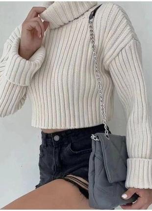 🐚 #aphroditebasic 5 цветов! шерстяной укороченный свитер с шерстью #aphroditeclassic1 фото