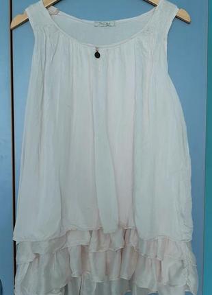 Прелестная розовая блуза туника зефирка